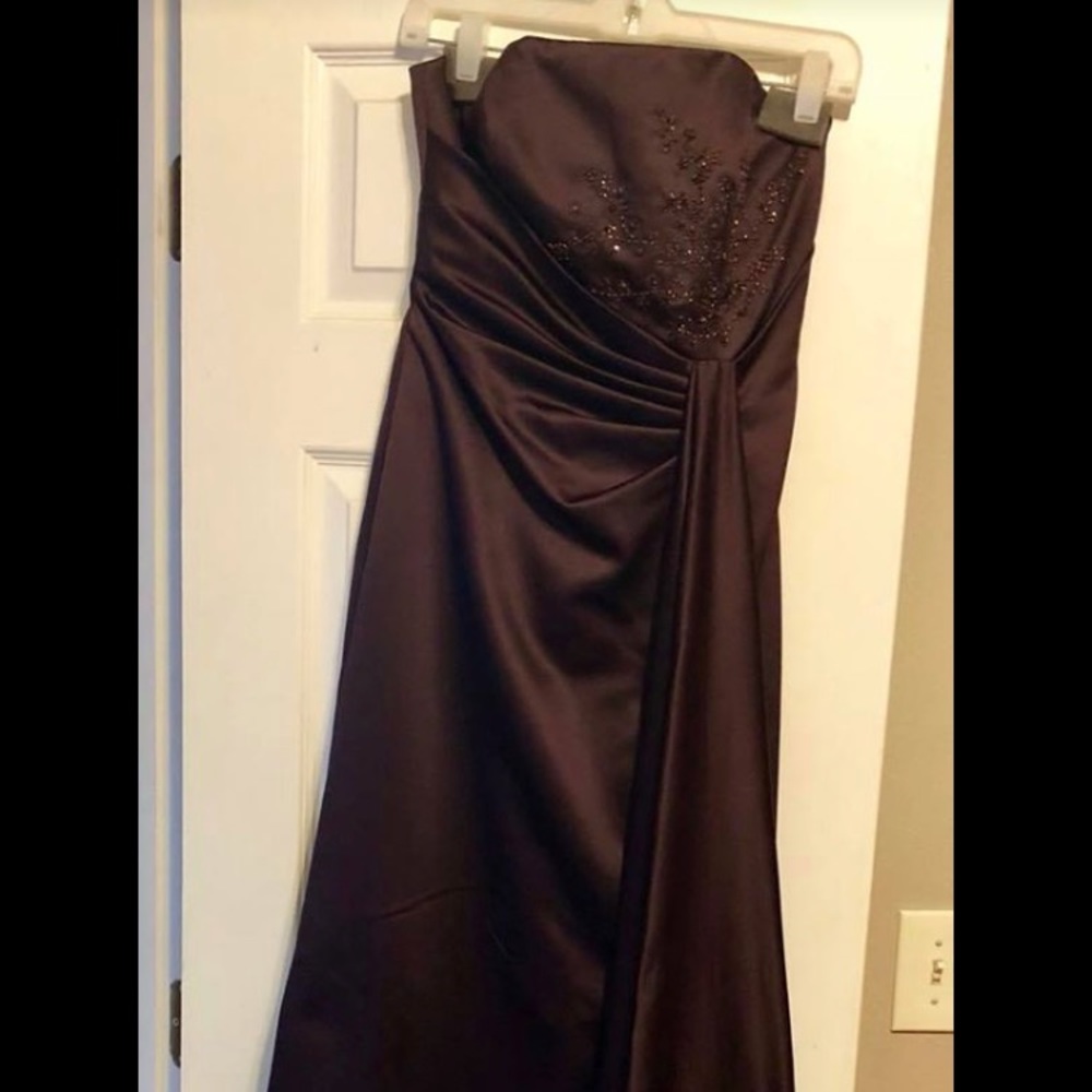 David Bridal Chocolate Formal Dress